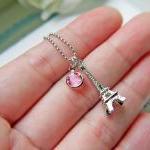 Eiffel Tower Necklace In Si..