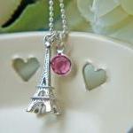 Eiffel Tower Necklace In Si..