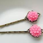 Pink Flower Bouquet Hair Pi..